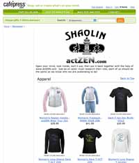 CafePress Screenshot